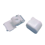 Mocowanie Smart Klik do szyny KS białe + zaślepka mocowania