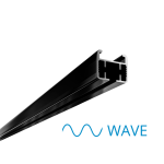 mMotion WAVE szyna sufitowa do ciężkich zasłon czarna