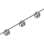 Ślizgacz WAVE 8cm do karniszy elektrycznych