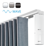 Karnisz elektryczny Büsche COS TECDOR WAVE pod silnik Somfy / Motionblinds / Forest 