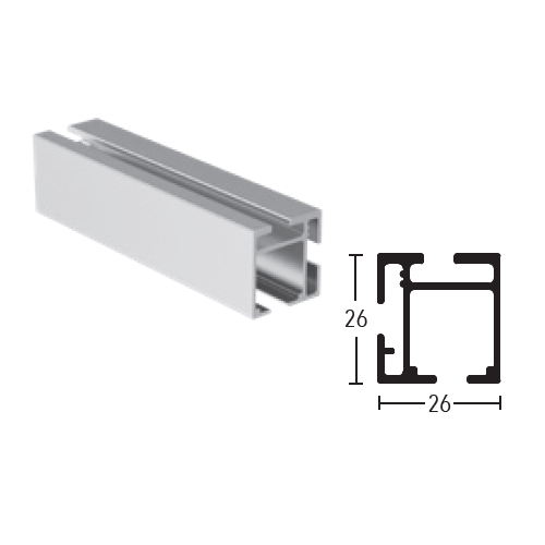 Karnisz elektryczny Büsche 26x26mm TECDOR pod silnik Somfy / Motionblinds / Forest