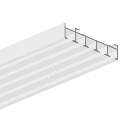 SLIDE pięciotorowa aluminiowa szyna sufitowa