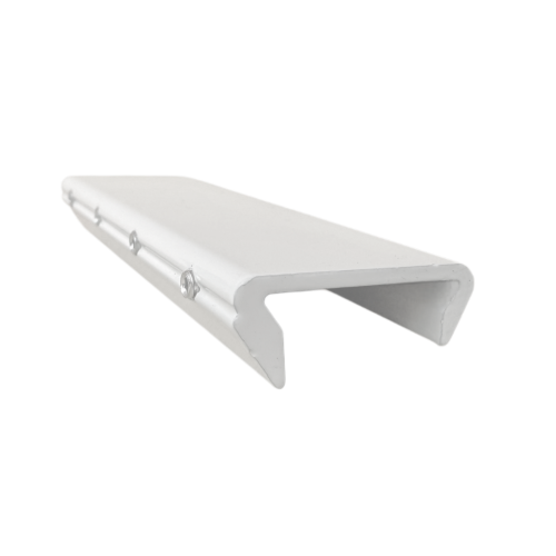 Dodatkowy łącznik zewnętrzny metalowy biały do szyn KS, DS, CKS i karniszy Shuttle