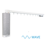 Bateryjny karnisz z napędem Glydea Ultra 50 WireFree Zigbee WAVE o zwiększonej wytrzymałości