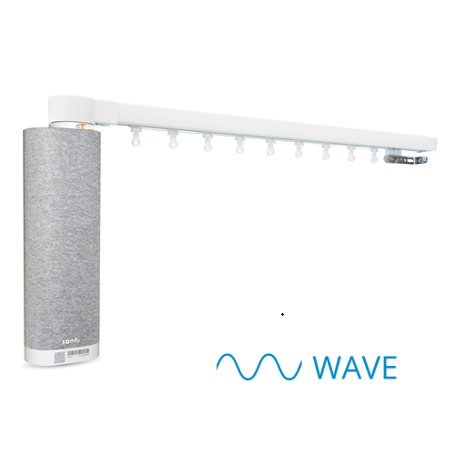 Bateryjny karnisz z napędem Glydea Ultra 50 WireFree Zigbee WAVE o zwiększonej wytrzymałości