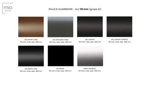 Żaluzja ALUMINIOWA 35mm Barion
