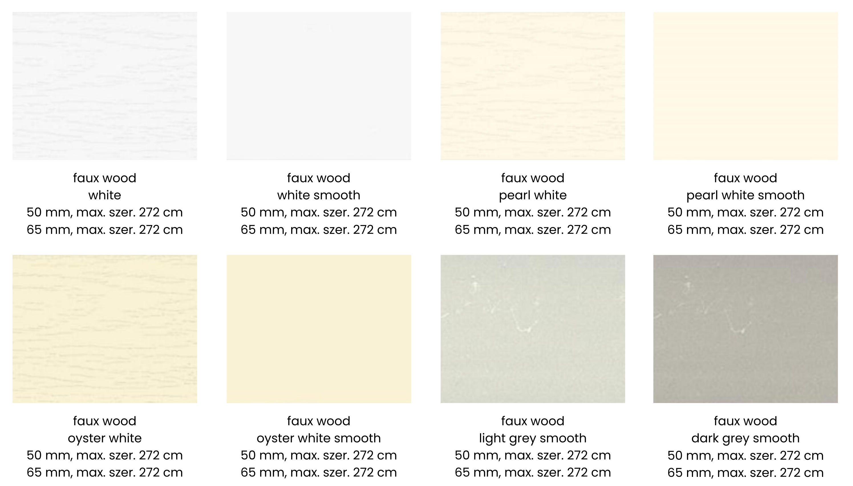 lamele faux wood kolorystyka